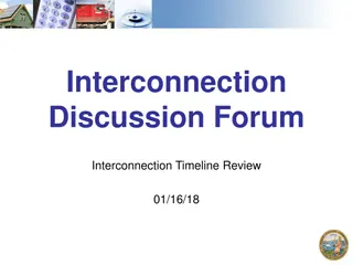 Interconnection Discussion Forum Timeline Review - 01/16/18