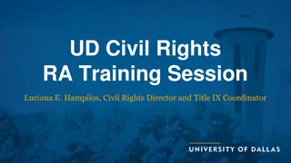 University of Delaware Civil Rights Training Session Overview