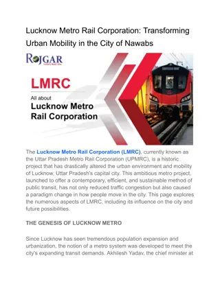 Lucknow Metro Rail Corporation_ Transforming Urban Mobility in the City of Nawabs