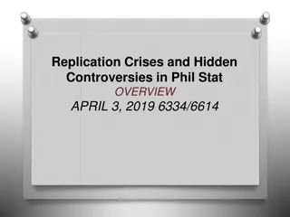 Addressing Replication Crises and Hidden Controversies in Phil.Stat