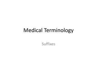 Medical Terminology: Suffixes in Pathology and Procedures