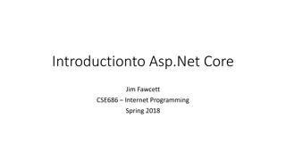 Introduction to ASP.Net Core: Building Web Applications