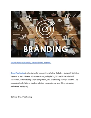 What is Brand Positioning and Why Does It Matter?