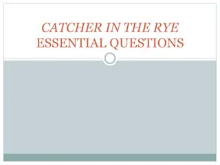 Exploring Themes in Catcher in the Rye through Journal Prompts