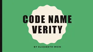 Analysis of Code Name Verity by Elizabeth Wein: Characters, Plot, and Setting