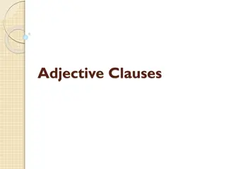 Adjective Clauses in English Grammar