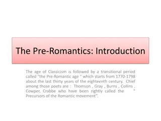 Exploring the Pre-Romantic Poets and Themes