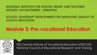 Importance of Pre-Vocational Education in School Curriculum