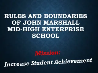 John Marshall Mid-High School Rules and Boundaries