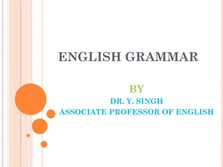 English Grammar Exercises with Dr. Y. Singh - Practice and Improve Your Grammar Skills