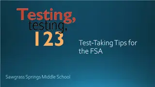 Computer-Based Tools for Test-Taking: FSA Exam Tips