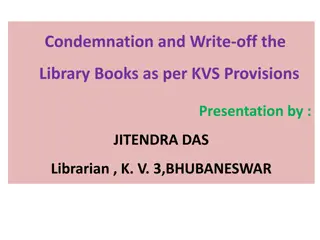 Guidelines for Condemnation and Write-off of Library Books in Compliance with KVS Provisions