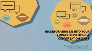 Building Effective Conversation Classes for ESL Learners