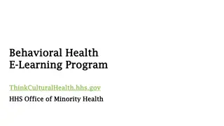 Enhancing Cultural Competency in Behavioral Health Professionals