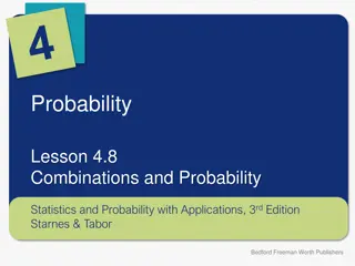 Combinations and Probability in Statistics