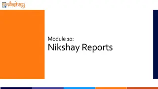 Nikshay Reports Overview & Dashboard Analysis