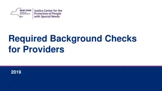 Required Background Checks for Providers in 2019