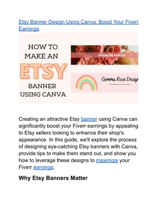 Enhance Your Fiverr Accomplishment by Making Etsy Flags with Canva