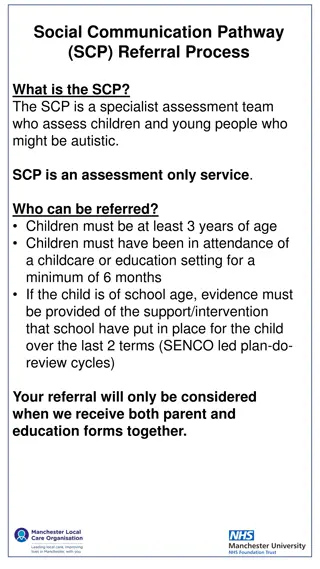 Social Communication Pathway (SCP) Referral Process