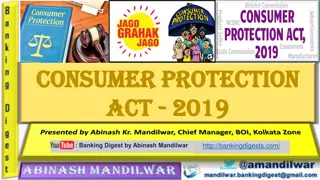 Overview of the Consumer Protection Act, 2019