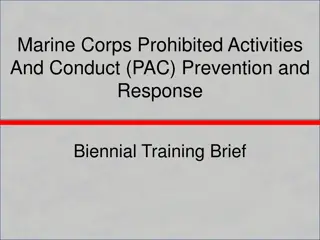 Marine Corps Prohibited Activities and Conduct (PAC) Training Overview