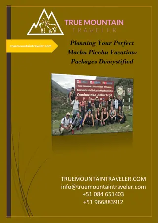 Planning Your Perfect Machu Picchu Vacation Packages Demystified