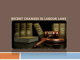 Recent Changes in Labour Laws and Code on Wages, 2019