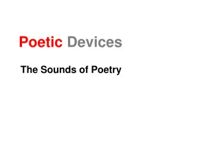 Exploring Poetic Devices and Sound in Poetry