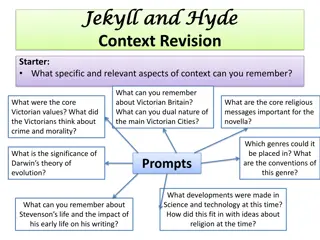 Understanding Context in Jekyll and Hyde: Victorian Britain and Robert Louis Stevenson