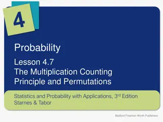 The Multiplication Counting Principle in Probability