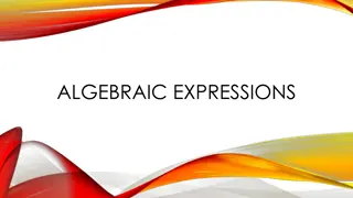 Algebraic Expressions: Variables, Coefficients, and Constants