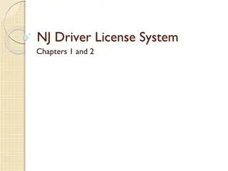 New Jersey Driver License System Overview