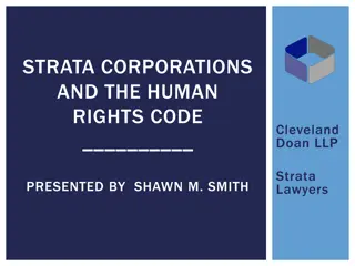 Strata Corporations and the Human Rights Code