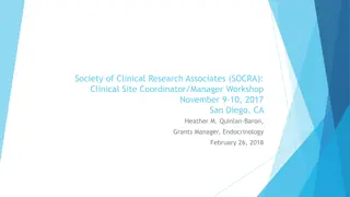 Overview of Society of Clinical Research Associates (SOCRA)