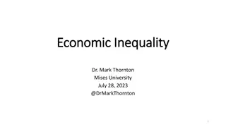 Economic Inequality and Human Freedom: A Perspective by Dr. Mark Thornton