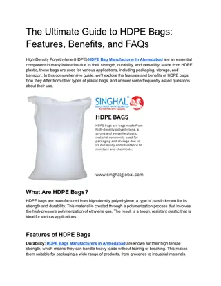 HDPE Bags Manufacturers in Nagpur