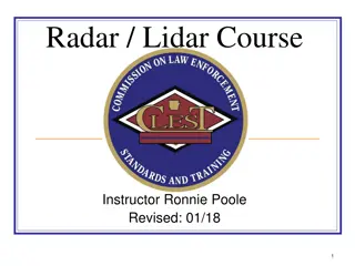 Radar and Lidar Course Legal Requirements in Arkansas