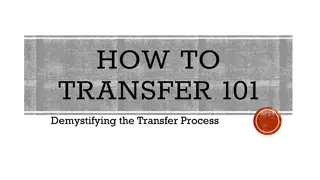 Demystifying the College Transfer Process