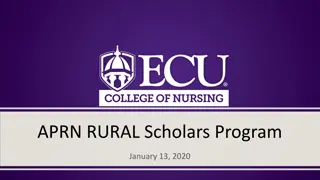 Advanced Practice Registered Nurse (APRN) Rural Scholars Program Overview