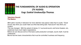 Audio Basics in Television Operations