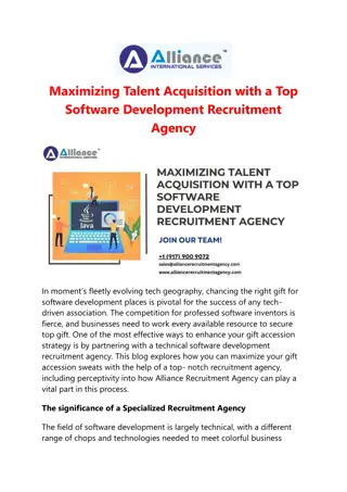 Maximizing Talent Acquisition with a Top Software Development Recruitment Agency