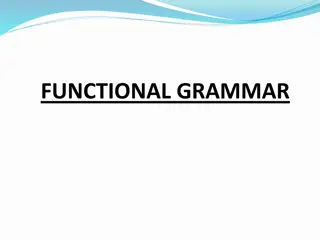 Functional Grammar: Nouns, Pronouns, and Punctuation