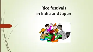 Vibrant Rice Festivals in India and Japan