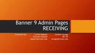 Comprehensive Guide to Banner 9 Admin Pages Receiving Process