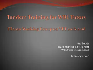 Enhancing Work-Based Learning: TTT4WBL Project by Vita Unda