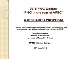 Perceptions of Patron-Client Politics on Corruption in Papua New Guinea: A Research Proposal