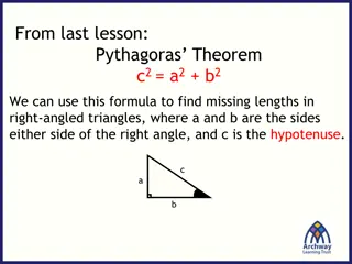 The Pythagorean Theorem and Right-Angled Triangles