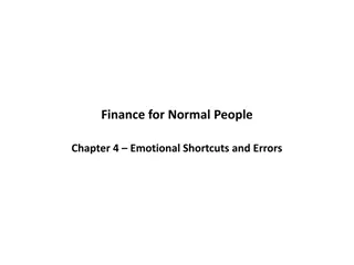 Emotional Shortcuts and Errors in Financial Decision Making