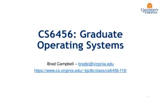 Real-Time Systems and Operating Systems