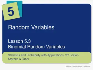 Binomial Random Variables in Statistics